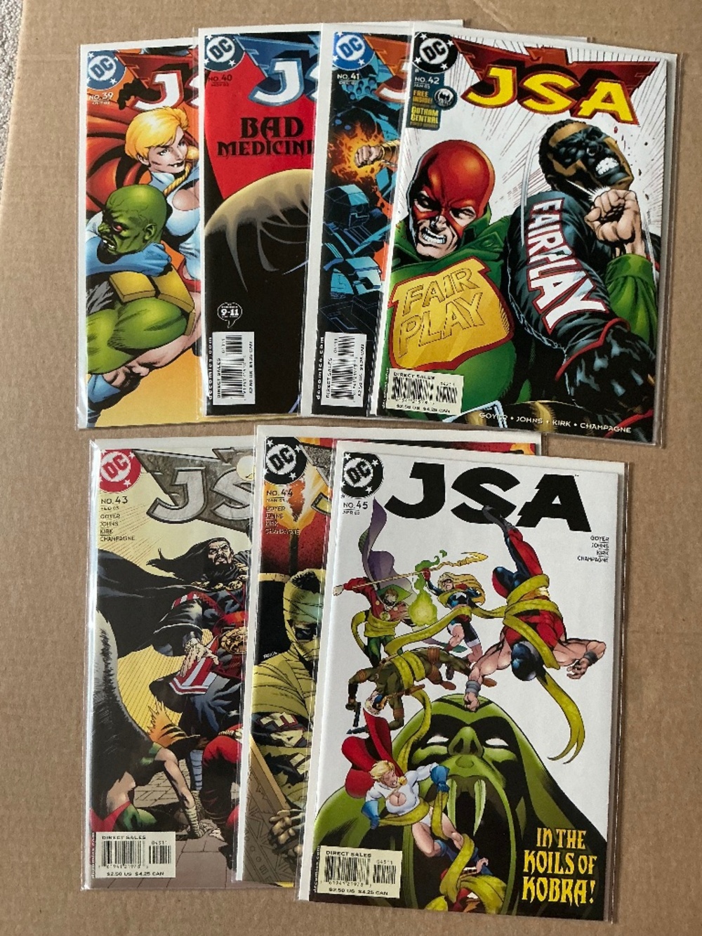 DC Comics JSA Savage Times Complete Story Arc Lot Issues 39-45